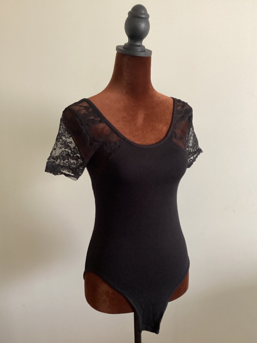 Lace scoop back bodysuit